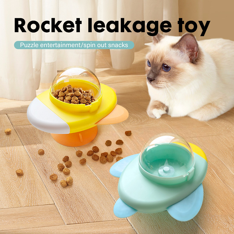 Dog Treat Puzzle Toy - Interaktives Katzenspielzeug Drehbares Katzen- und Hundespielzeug