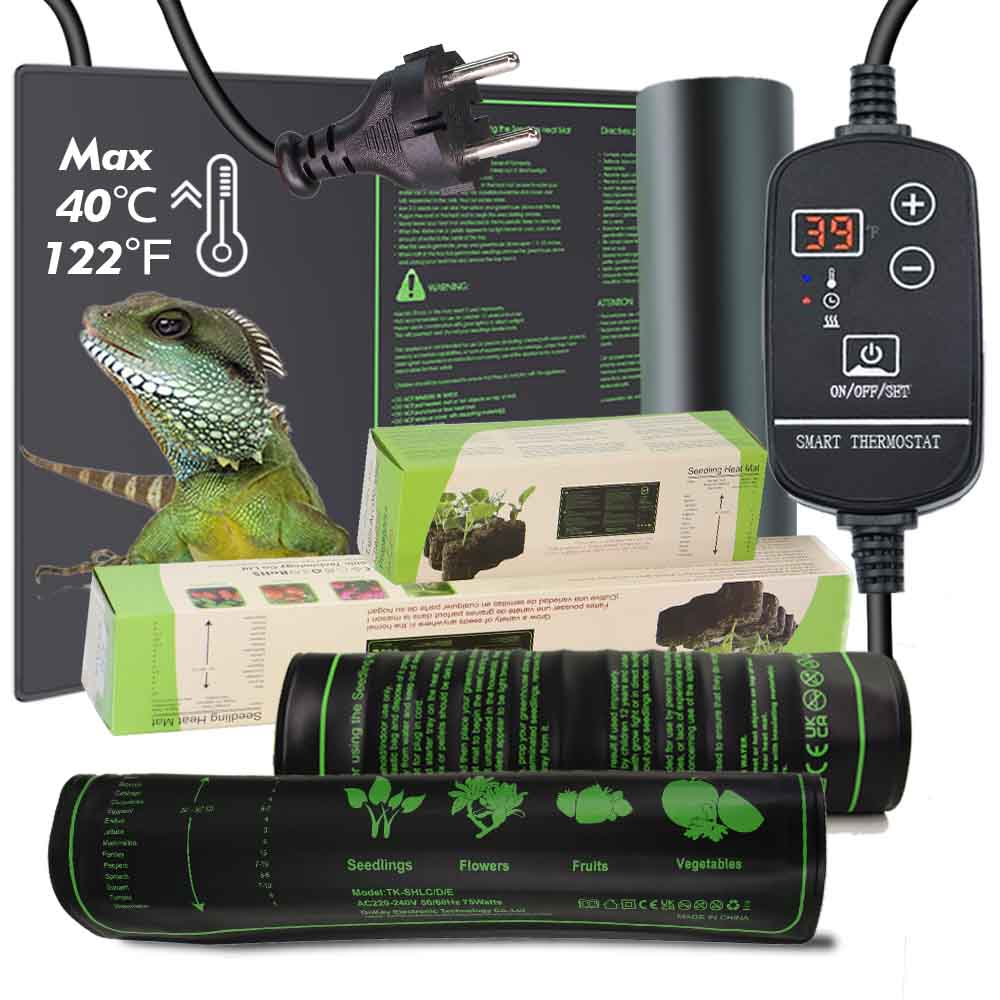 Reptile Heating Mat - 7-100w Pflanzen Heizkissen mit 16 ℃