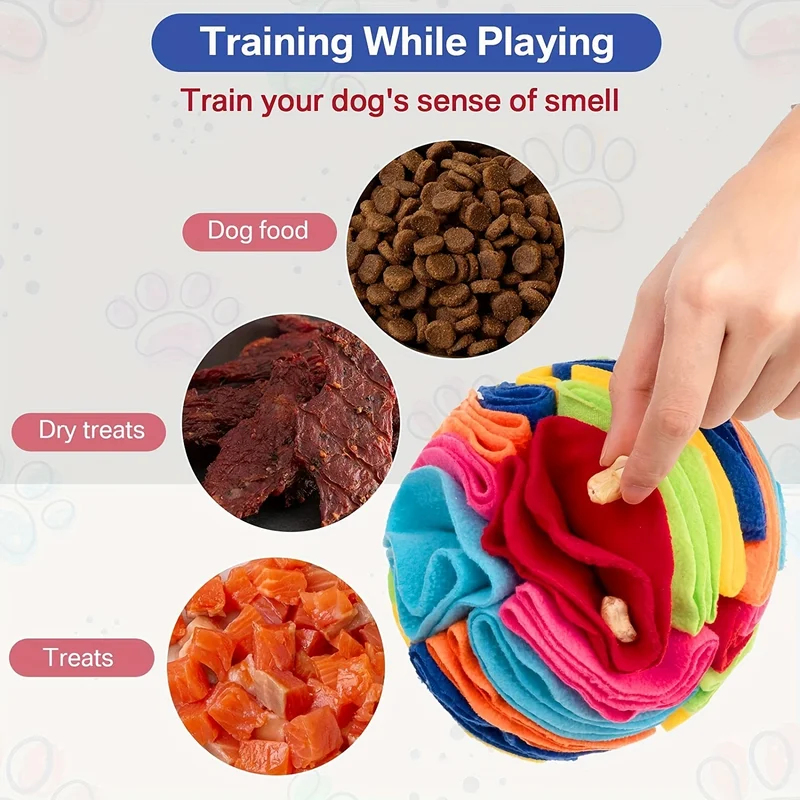 Dog Treat Puzzle Toy - Interaktives Hundespielzeug Schnüffelball zur Förderung der