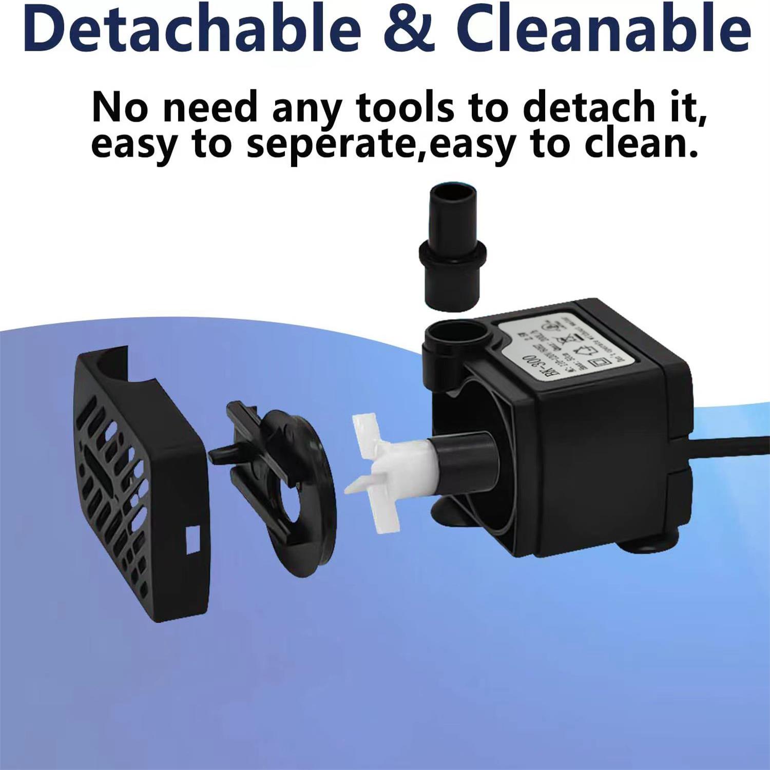 Fish Tank Filter Pump - Mini-Wasserpumpe für Aquarien, einfache Installation, abnehmbare
