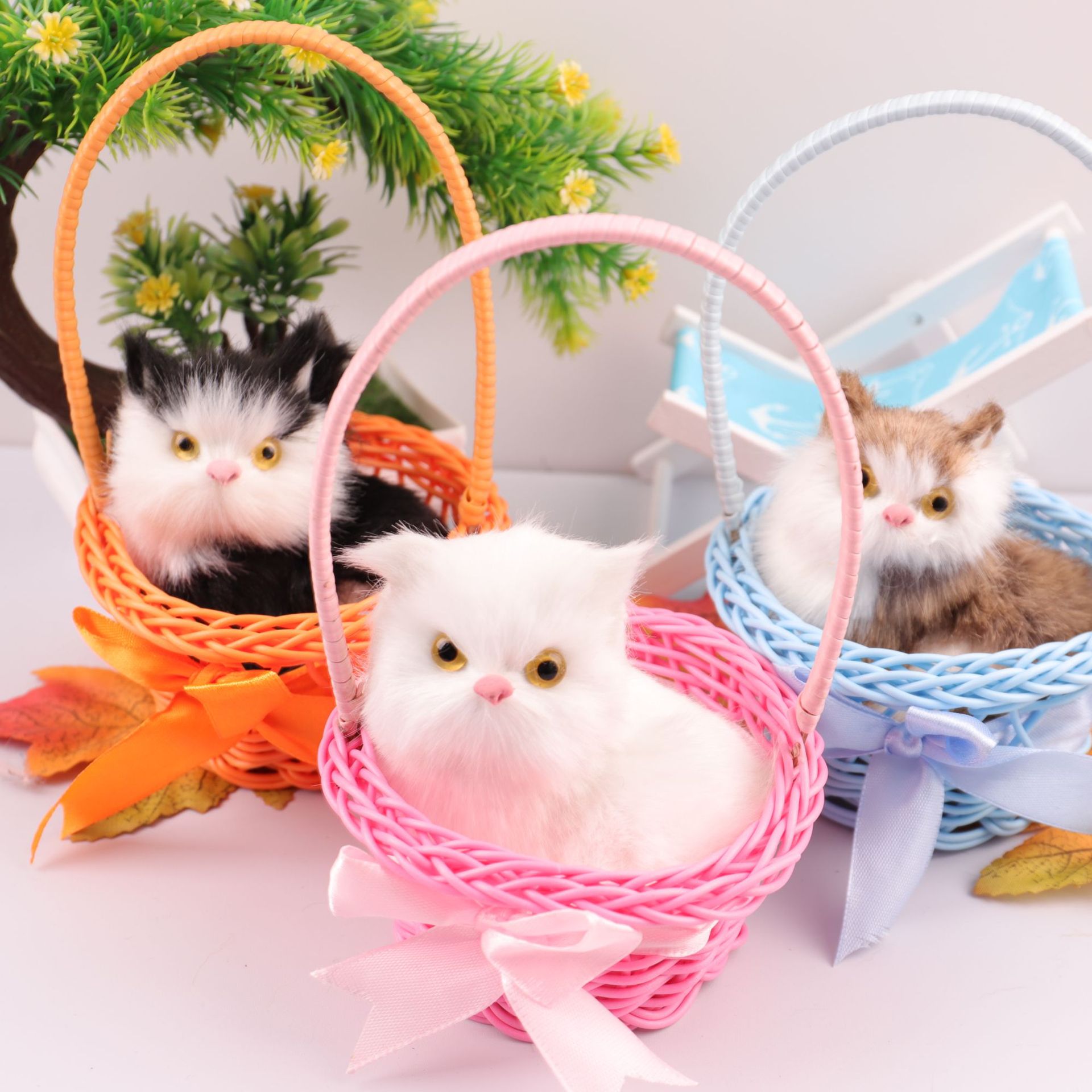 Interactive Cat Toy - Kindheits simulation Handheld Korb Katze Spielzeug