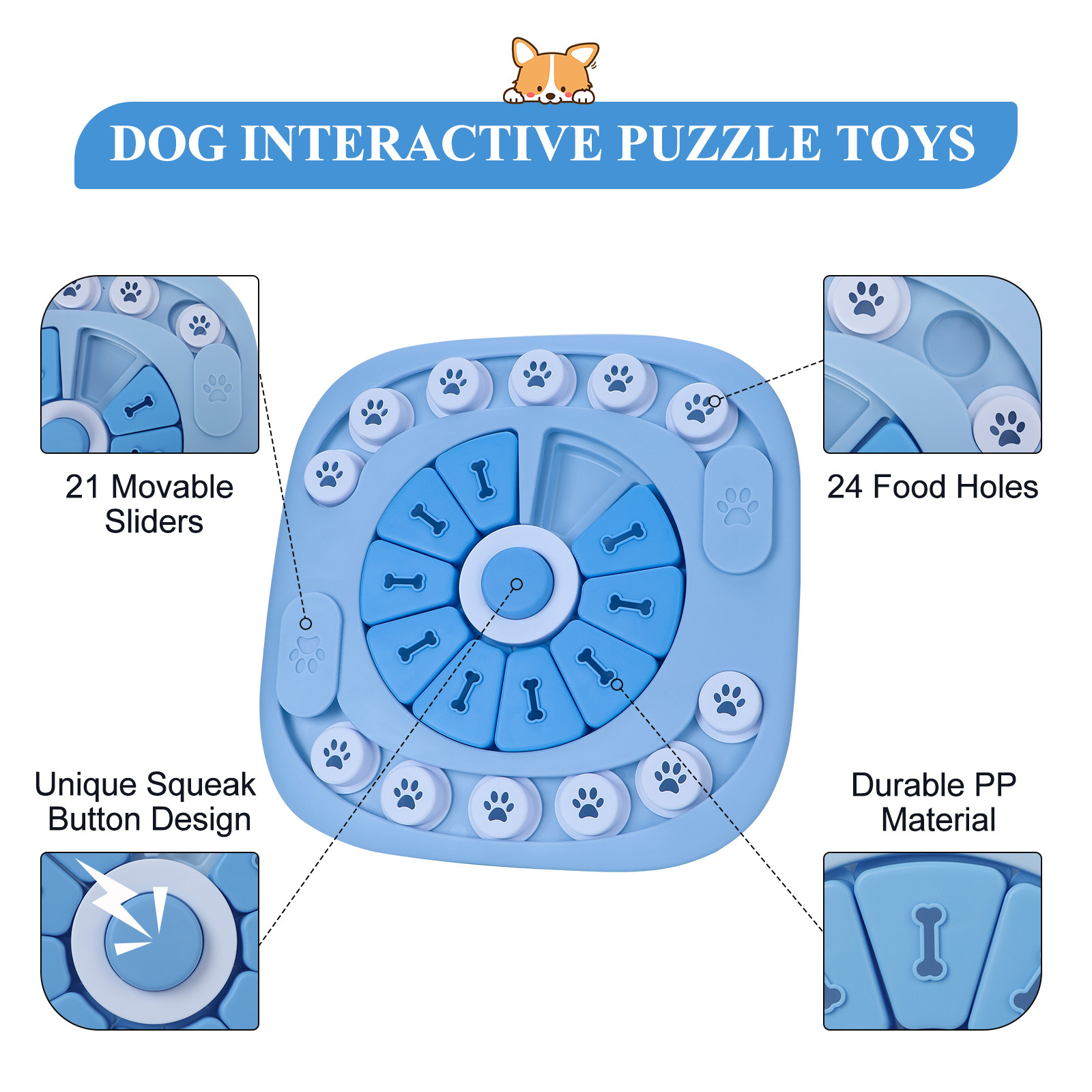 Hunde-Puzzle-Spielzeug, intera – Dog Treat Puzzle Toy Bewertung und Preis