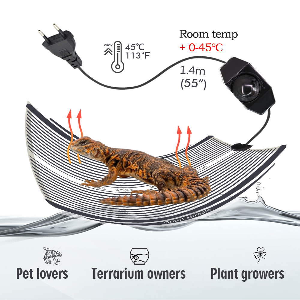5W 15W 25W 35W Graphene Reptil – Reptile Heating Mat Bewertung und Preis