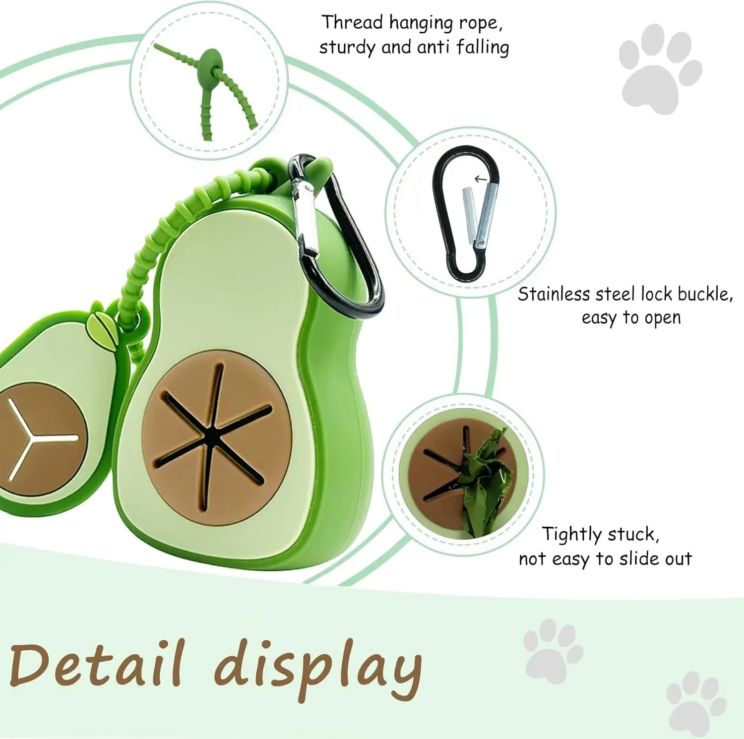 1x Avocado-Hundekotbeutel-Spen – Poop Bag Dispenser Bewertung und Preis