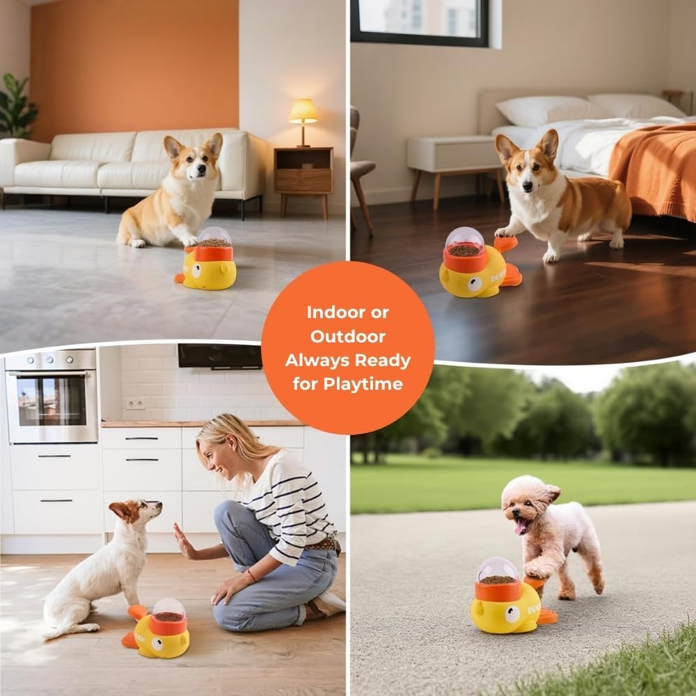 Gelber Enten-Snackspender für  – Dog Treat Puzzle Toy Bewertung und Preis
